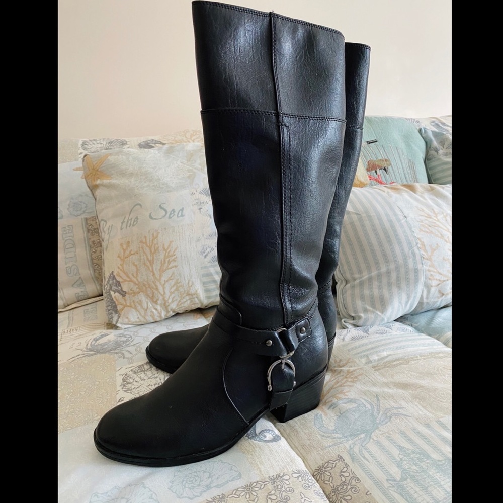 Naturalizer Tall Boots - Size: 8.5 - Black